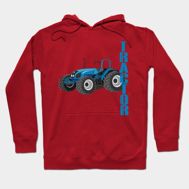 tractor blue toddler Hoodie by osvaldoport76